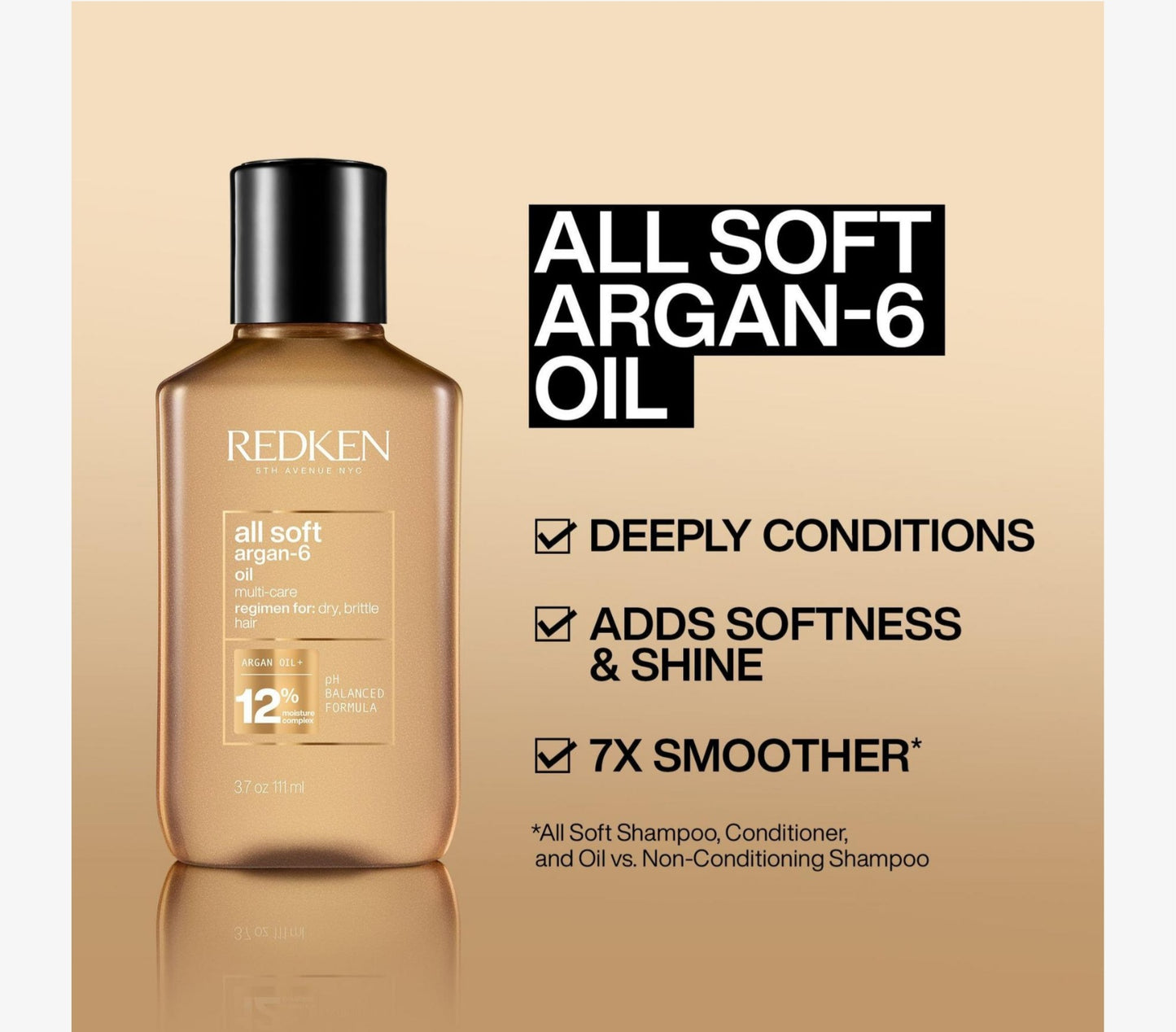 Redken All Soft Argan-6 Oil Multi-Care Oil for Dry Hair